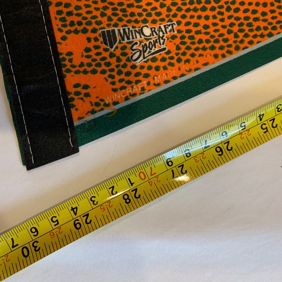 Vintage Wincraft University of Miami UMiami Hurricanes Logo 30" Pennant Flag - Picture 14 of 14